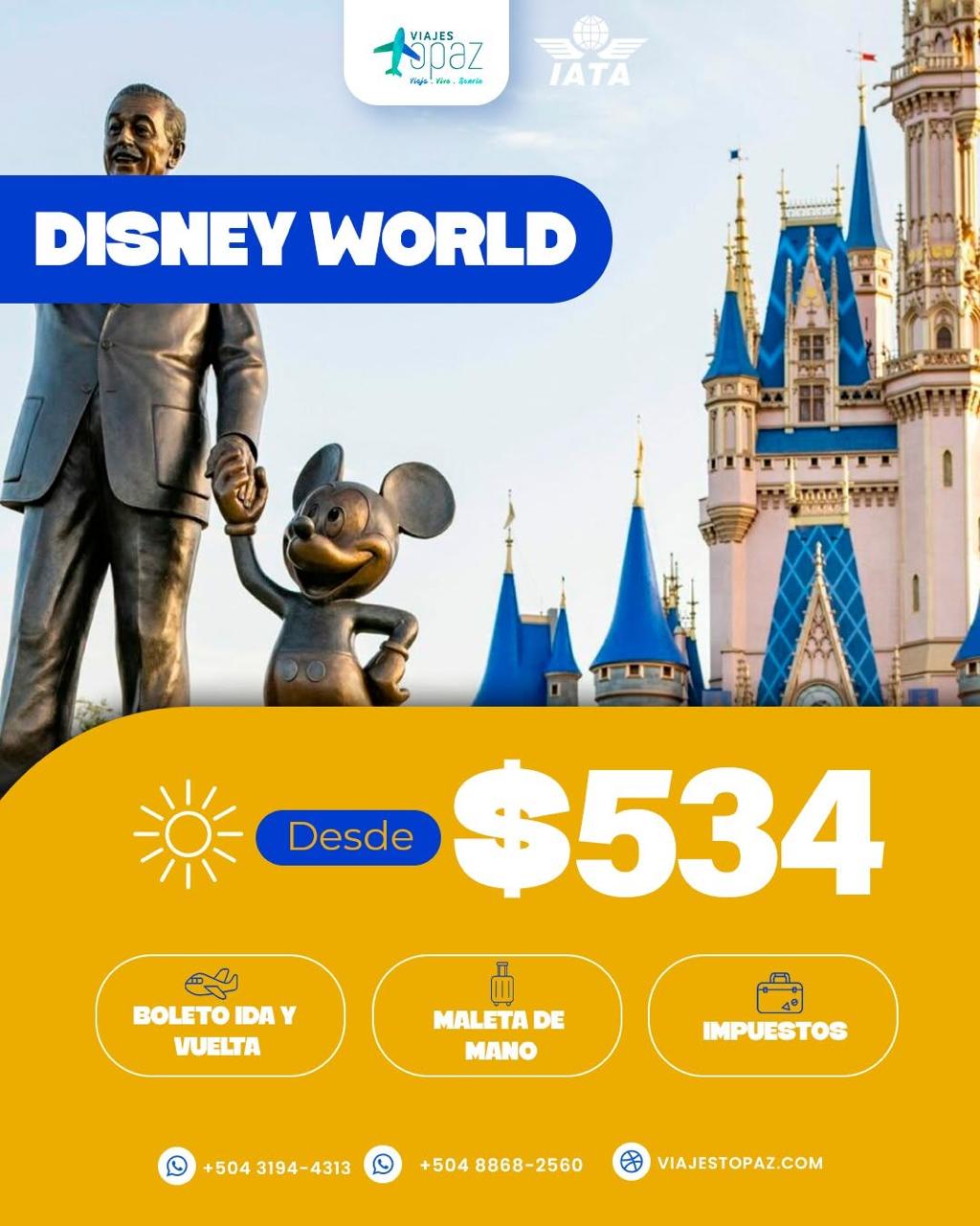 Oferta Disney World desde 534 dólares